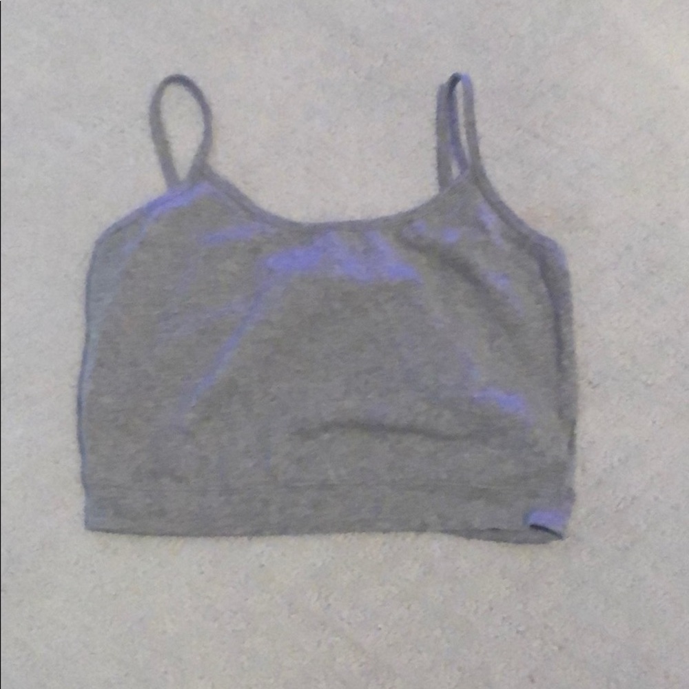Gray amazon crop top-size S